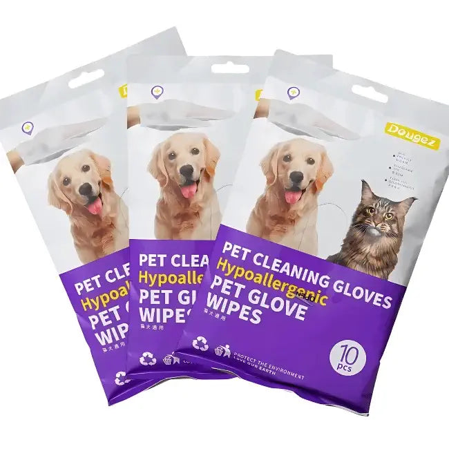 Luvas higienicas para cachorros e gatos