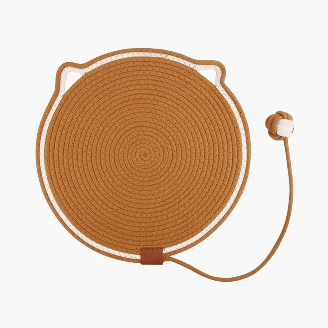 Arranhador para gatos Tapete com bolinha marrom
