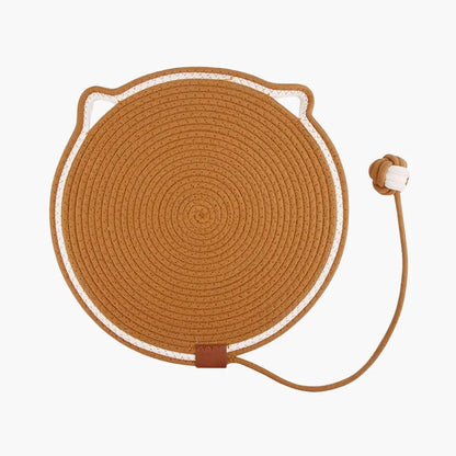 Arranhador para gatos Tapete com bolinha marrom