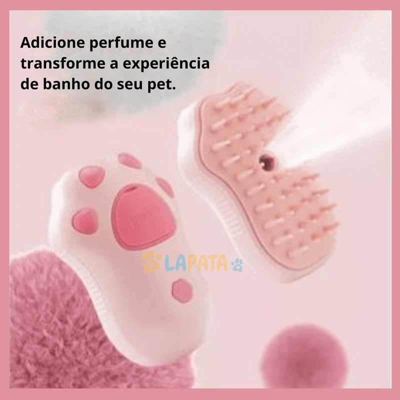 Escova a Vapor Pet Spa para Cães e Gatos