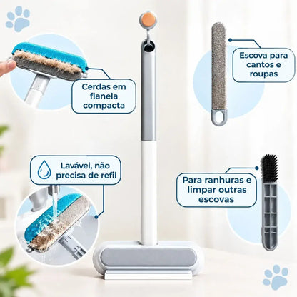 Escova removedora de pelos de gatos e cachorros
