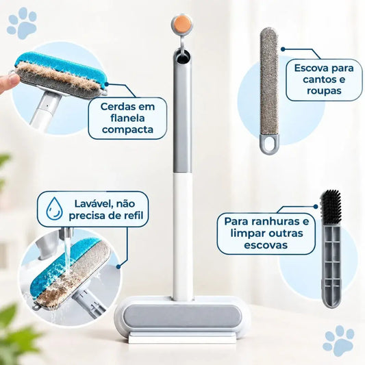 Escova removedora de pelos de gatos e cachorros