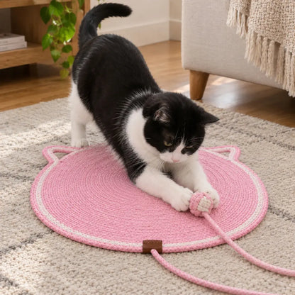 Arranhador para gato tapete com bolinha