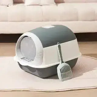 Caixa de Areia Para Gatos Com Tampa e Pa