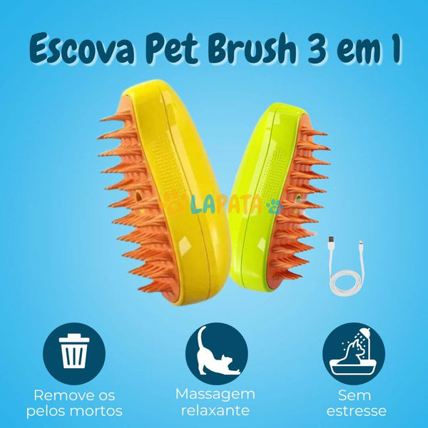 Escova a Vapor para Cães e Gatos