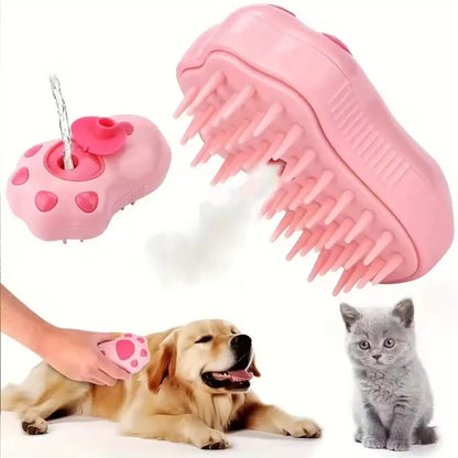 Escova para gato e cachorro a vapor